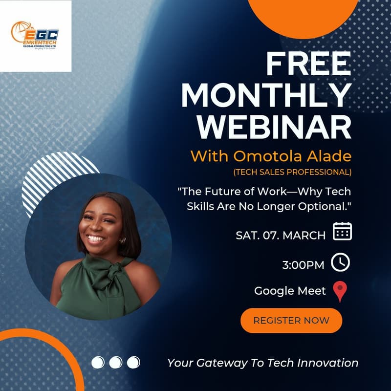 Cover Image for EMKEMTECH FREE MONTHLY WEBINAR