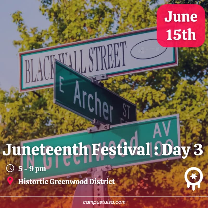 Cover Image for Tulsa Juneteenth Festival Day 3