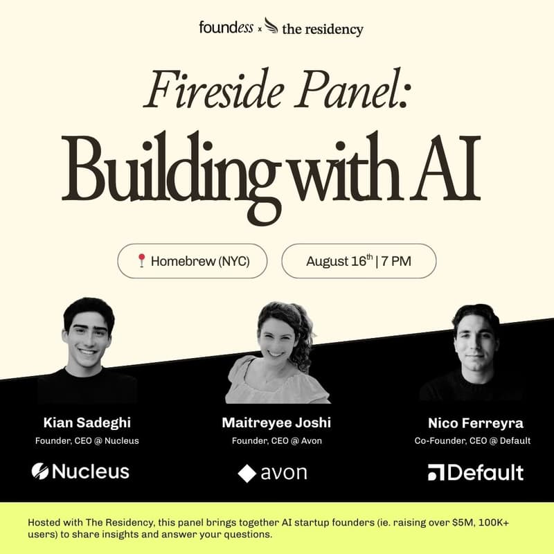 Cover Image for Fireside Panel: Building with AI (Foundess x The Residency)