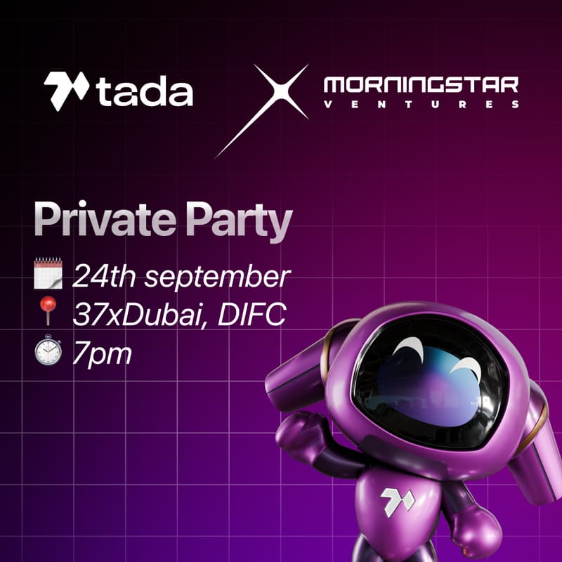 Cover Image for Ta-da in Dubai: Private Party with Morningstar Ventures at 37x