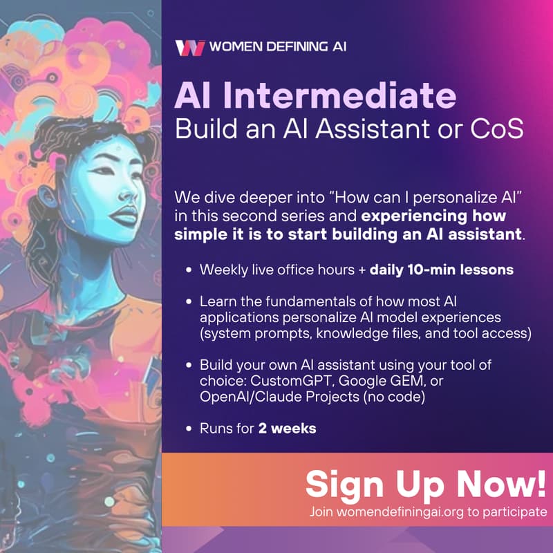 Cover Image for AI Foundations Winter Cohort: Build a customGPT (Part 2)