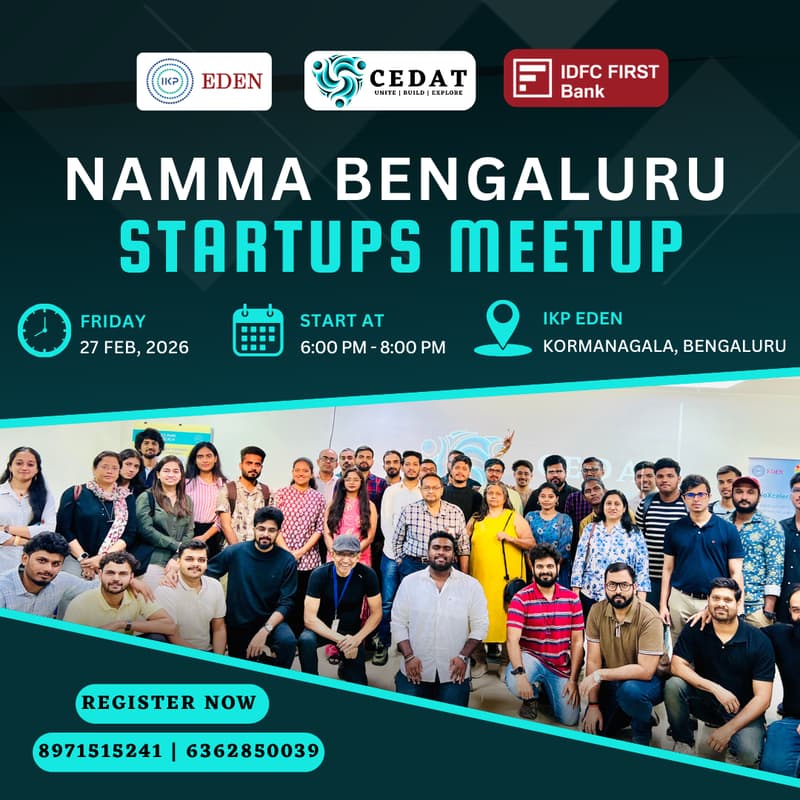 Cover Image for Namma Bengaluru Startups Meetup