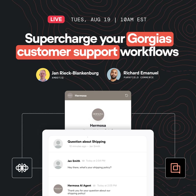 Cover Image for How to supercharge your Gorgias AI customer support with Voiceflow