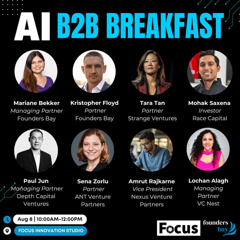 Cover Image for Founders Bay Breakfast: B2B AI Strategies @ Focus Innovation Studio
