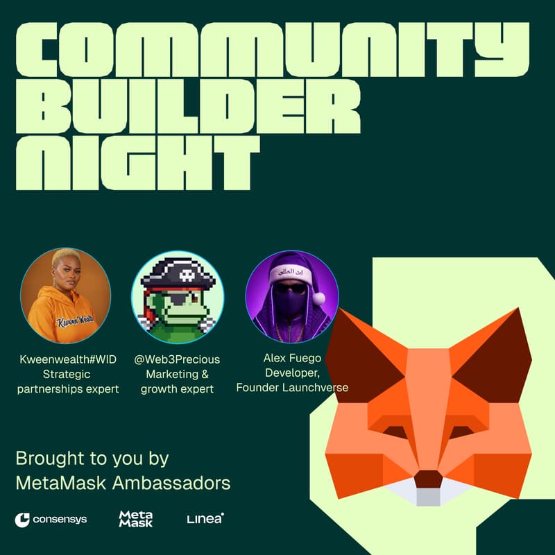 Cover Image for MetaMask Community Builder Night Lagos - Africa Edition