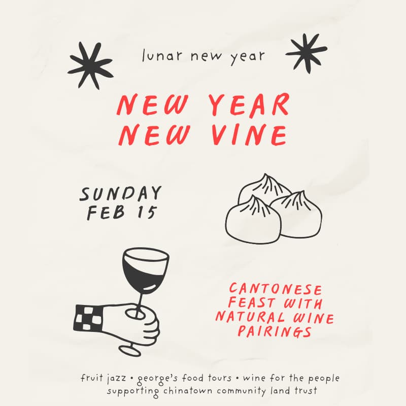Cover Image for New Year, New Vine ~ Lunar New Year x Natural Wine Celebration 🐴🍷🥟