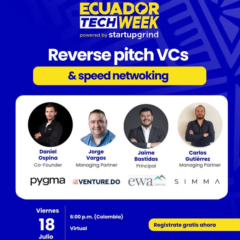Cover Image for Online VC Reverse Pitch + Speed Networking by Milia⚡️