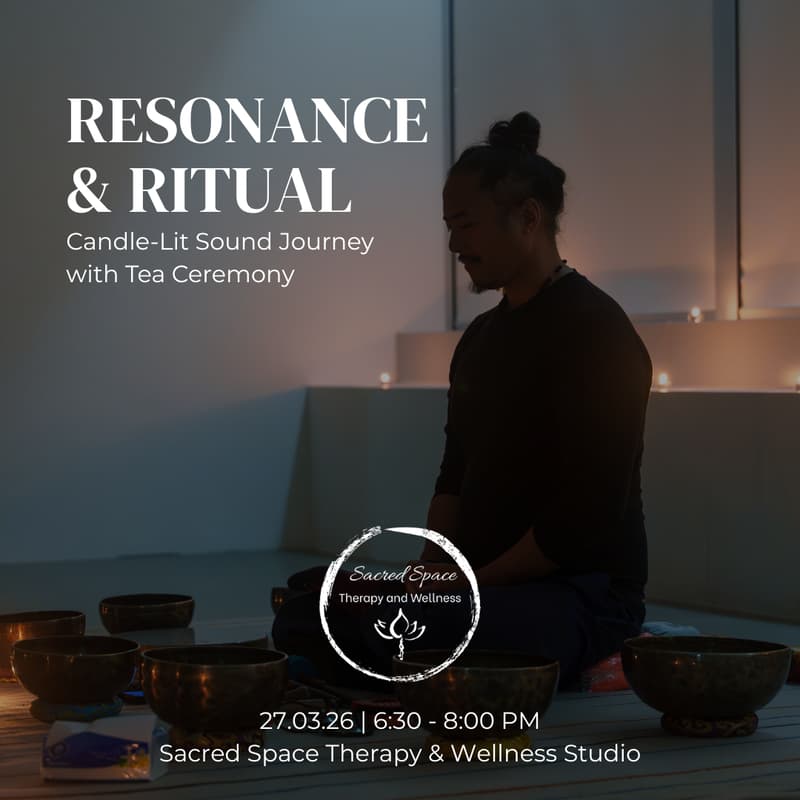 Cover Image for Resonance & Ritual: Candle-Lit Sound Journey with Tea Ceremony