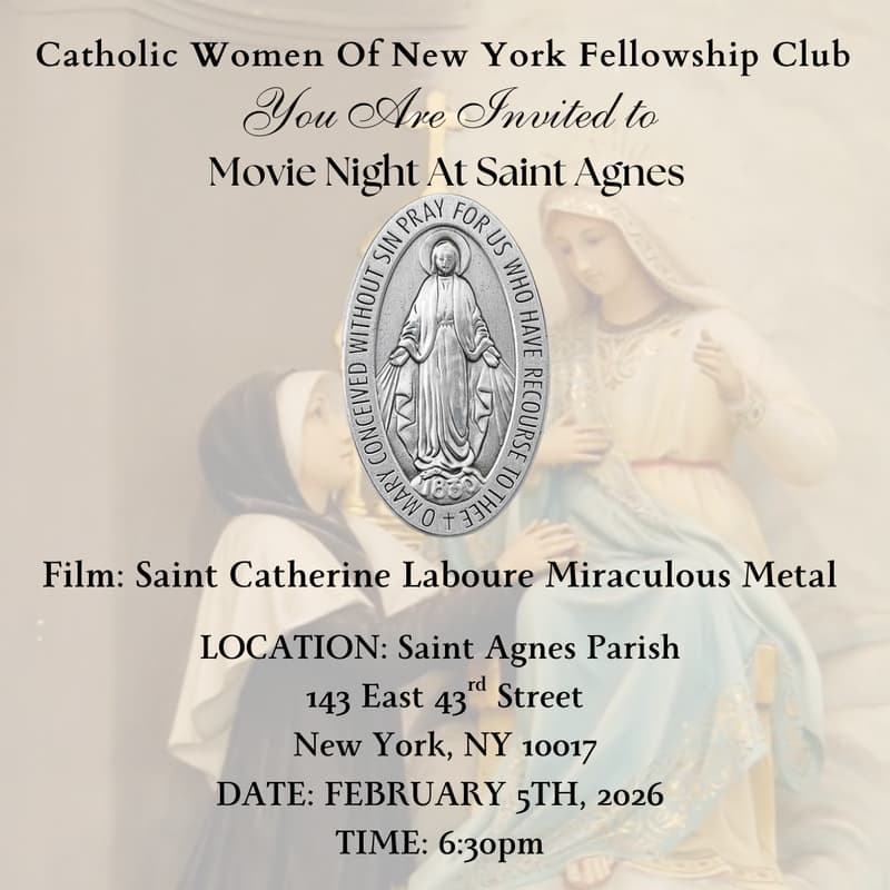 Cover Image for Movie Night at Saint Agnes - Saint Catherine Laboure Miraculous Metal