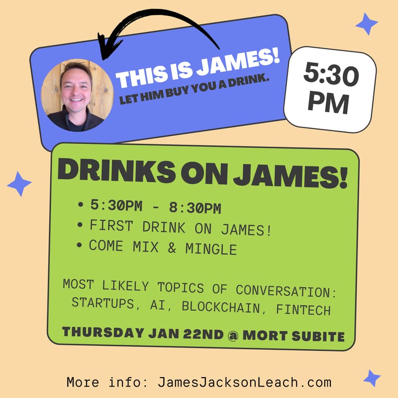 Cover Image for Drinks on James!