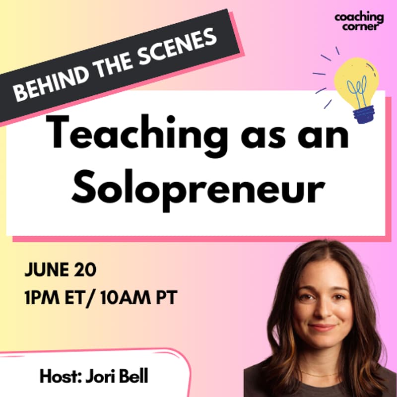 Cover Image for [BTS] Teaching as a Solopreneur