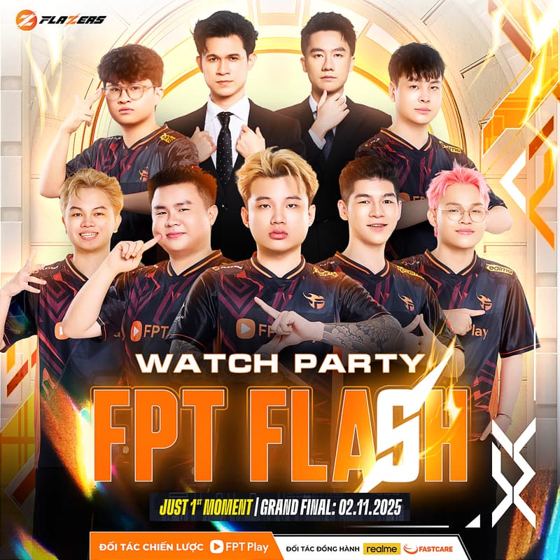 Ảnh bìa cho [HỒ CHÍ MINH] WATCH PARTY FPT FLASH | JUST 1st MOMENT 02.11