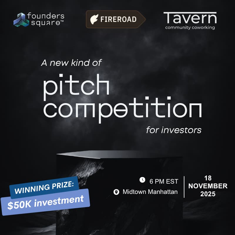 Cover Image for The Venture League: Inaugural Pitch Competition (Co-hosted with Fireroad Ventures and Tavern Community)