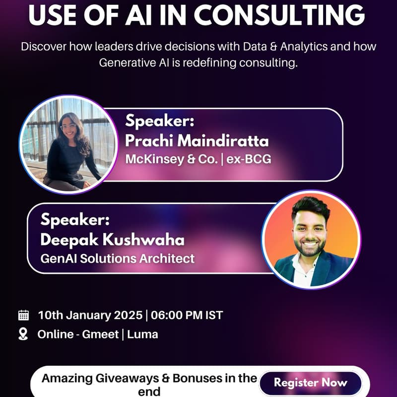 Cover Image for Consulting 101 : Playing with Data & AI