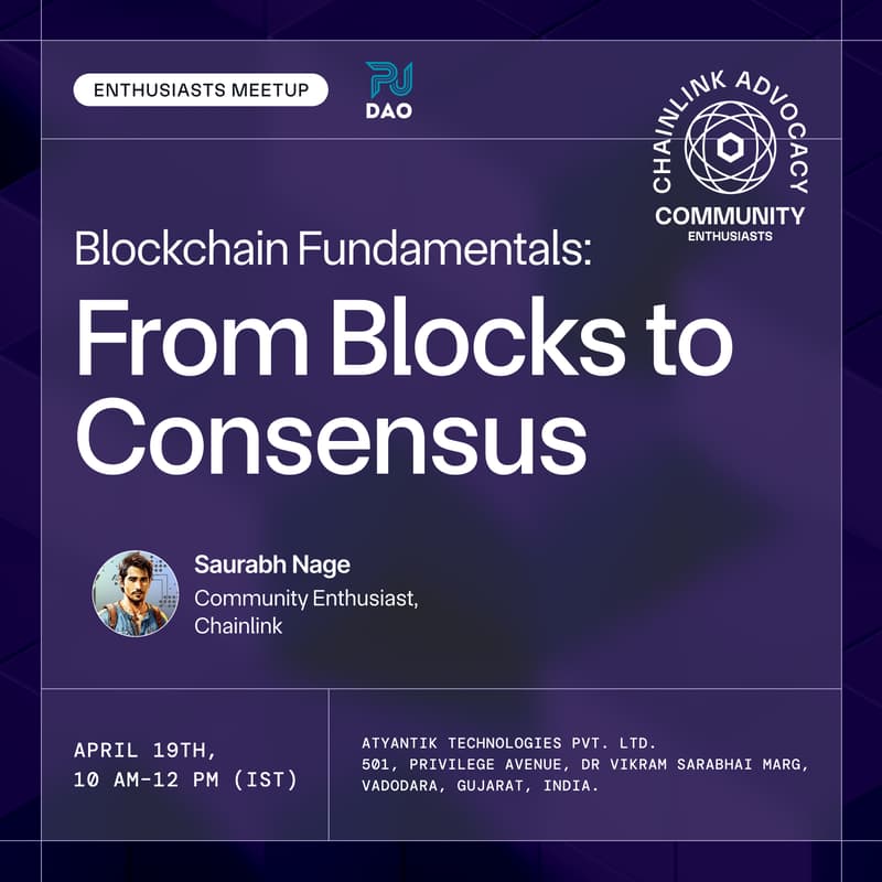 Cover Image for Blockchain Fundamentals: From Blocks to Consensus