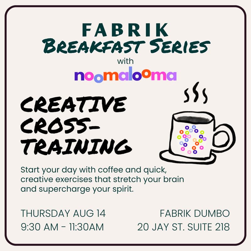 Cover Image for Fabrik's Breakfast Series: Creative Cross-Training