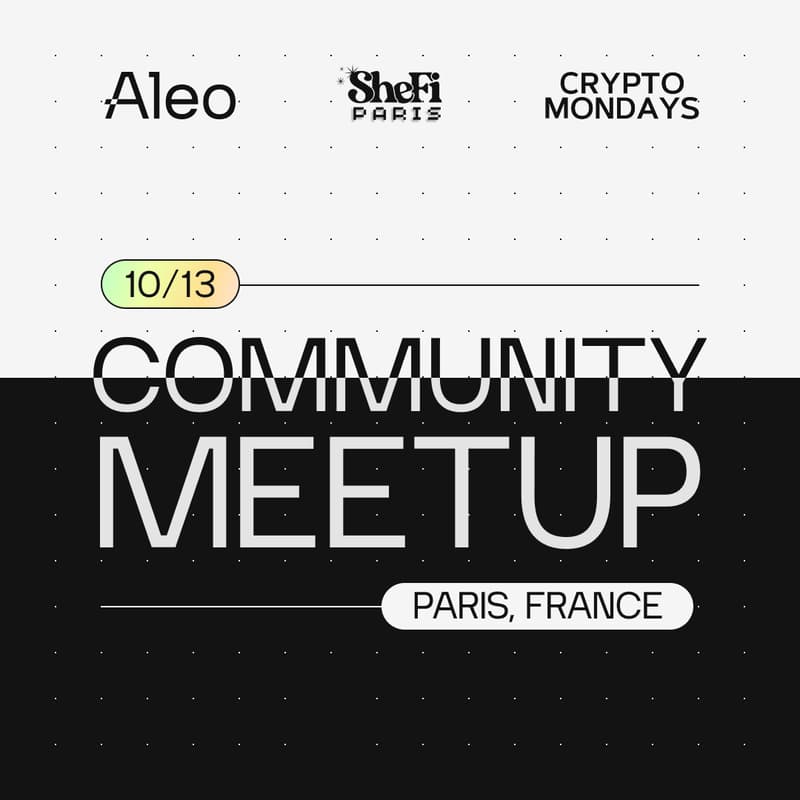 Cover Image for Aleo x Crypto Mondays x SheFi Paris