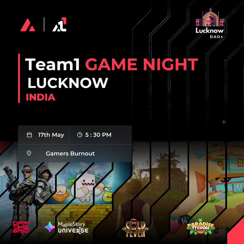 Cover Image for Team1 Game Night: Lucknow
