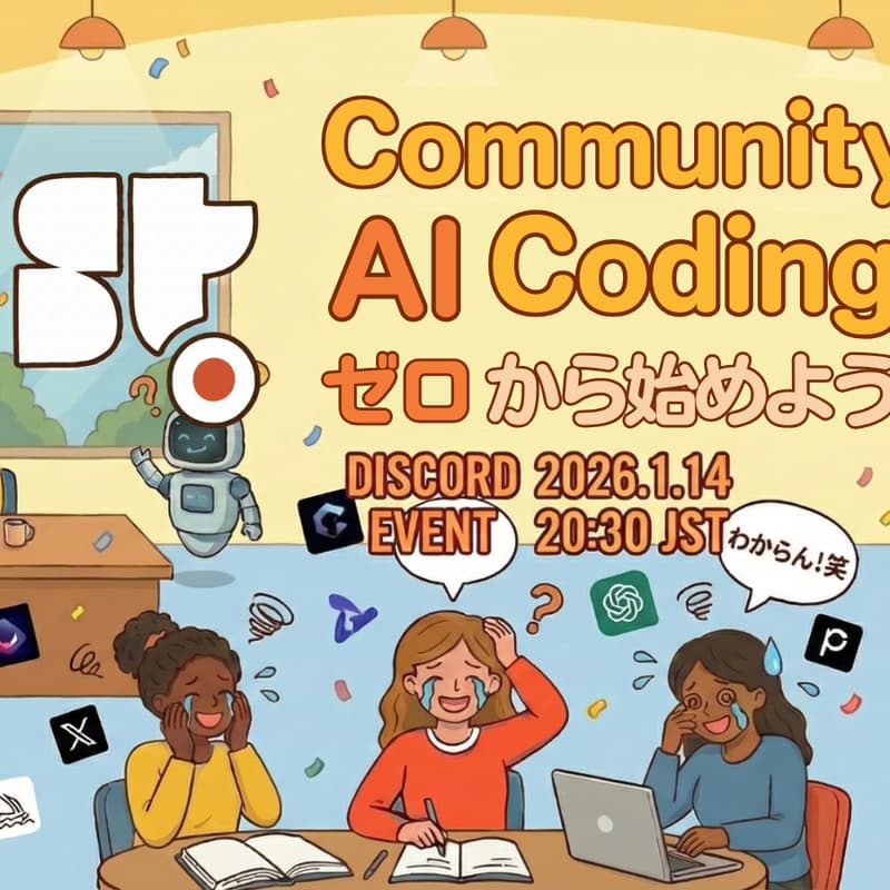 Cover Image for Community Call: AI Coding、ゼロから始めよう！