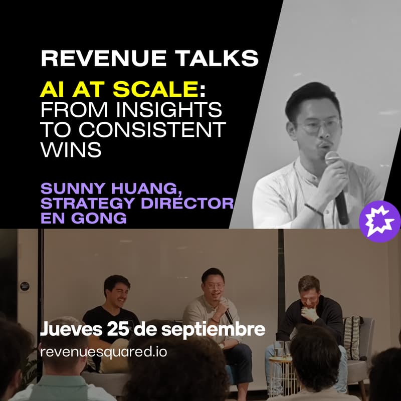 Cover Image for Revenue AI Talks: AI at Scale - como pasar de Insights a victorias consecutivas