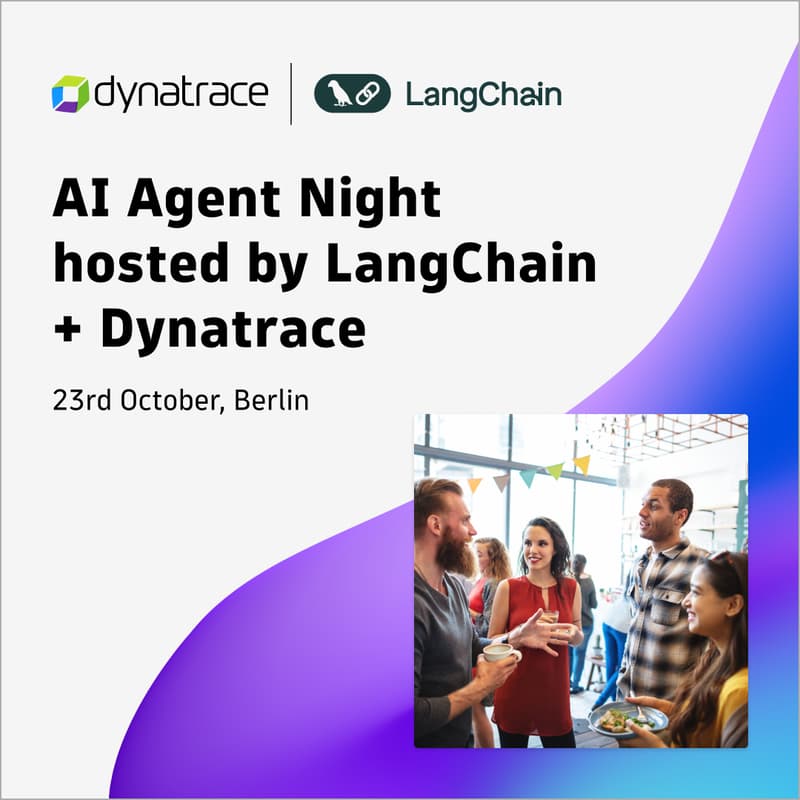 Cover Image for AI Agent Night hosted by Dynatrace x LangChain