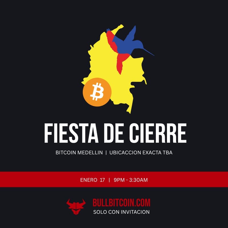 Cover Image for Fiesta de Cierre Oficial -Bitcoin Medellin
