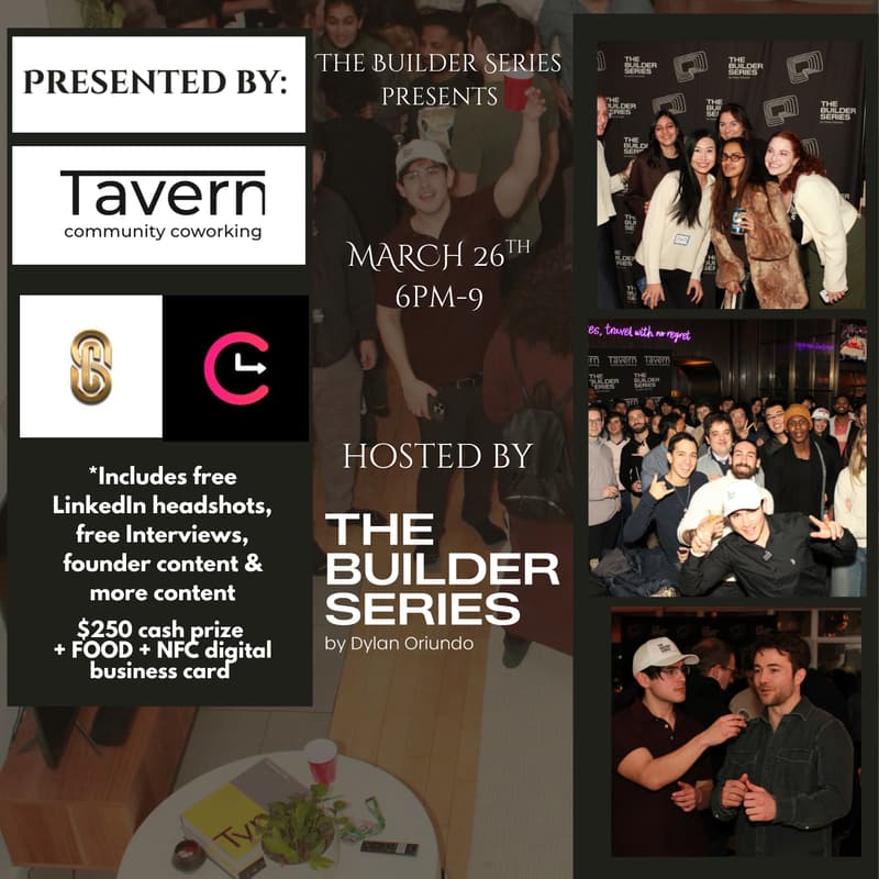 Cover Image for The Builder Series: March 26th - Founders, Operators, Investors, & More + Community