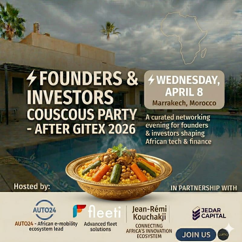 Cover Image for ⚡ Founders & Investors Couscous Party - After Gitex 2026 / Marrakech, Morocco