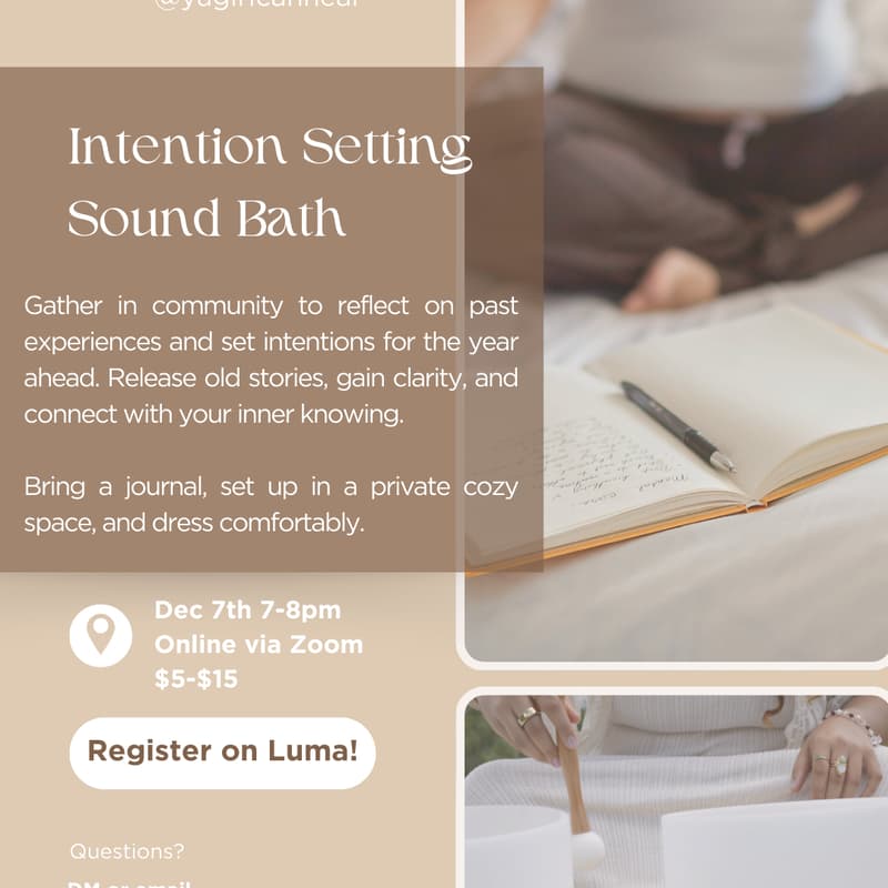 Cover Image for Intention Setting Sound Bath