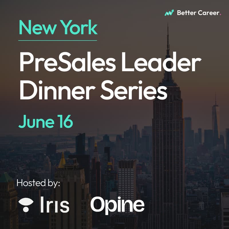 Cover Image for PreSales Leader Dinner Series [New York]