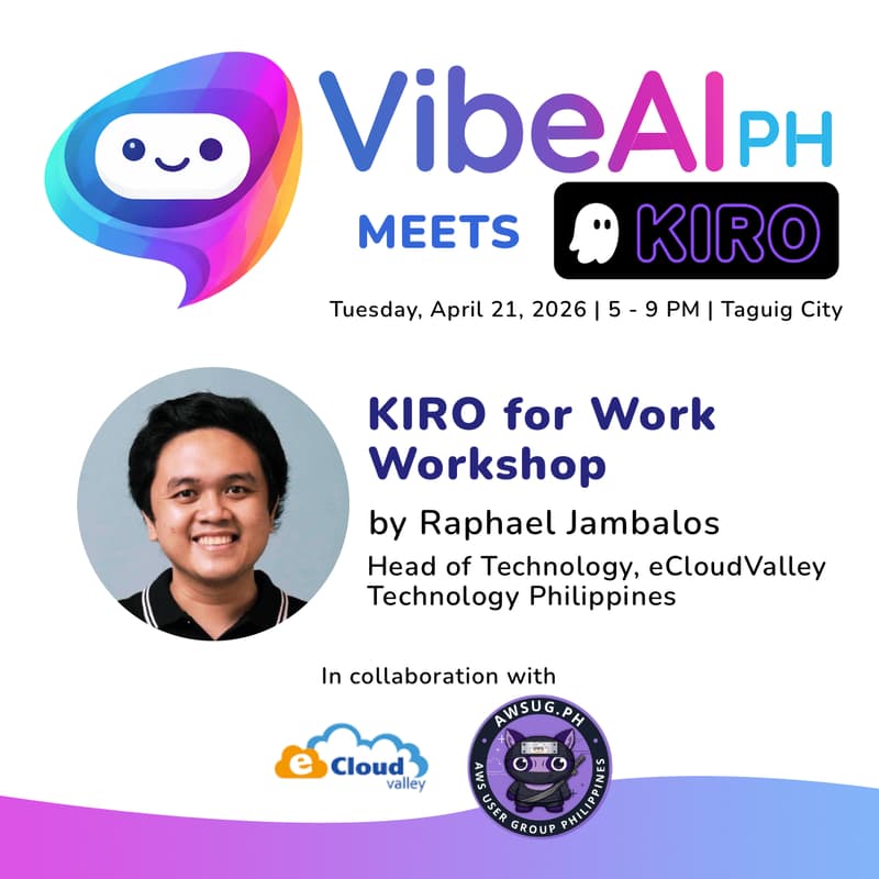 Cover Image for VibeAIPH #2: Kiro for Work Workshop