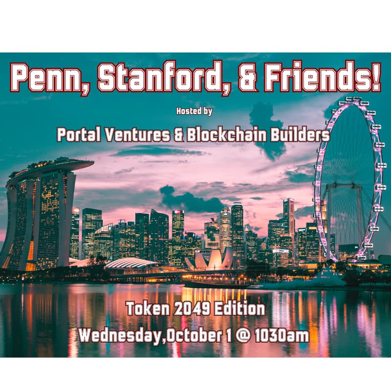 Cover Image for Penn x Stanford Alumni Meetup by Portal Ventures & Blockchain Builders Fund
