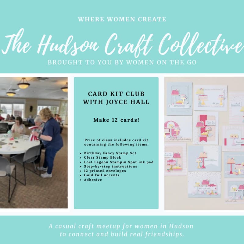 Cover Image for Card Kit Club with Joyce Hall - Must pre-pay to attend this event - see event description for more details.