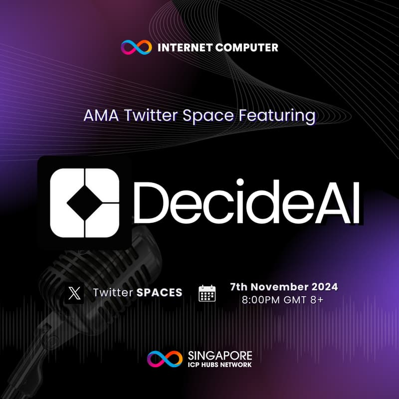 Cover Image for AMA Twitter Space Featuring DecideAI