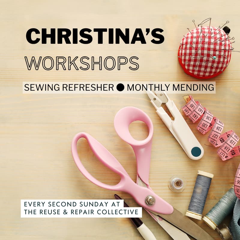 Cover Image for Monthly Mending Workshop *Holiday Edition* ticket includes credit for the Holiday Makers Market