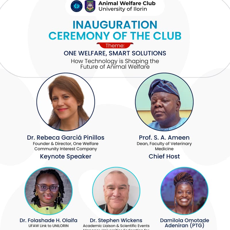 Cover Image for Inauguration Ceremony: Animal Welfare Club, University Of Ilorin