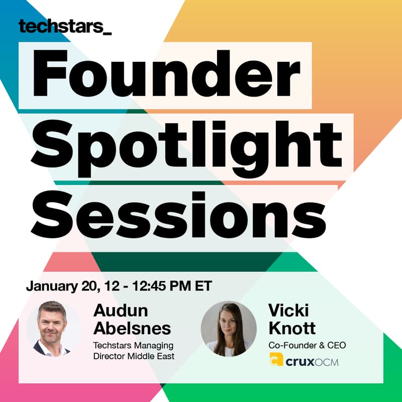 Cover Image for Techstars Founder Spotlight Sessions - Energy & Sustainability with CruxOCM