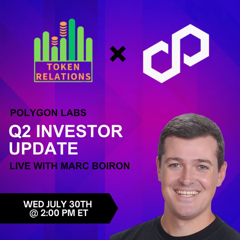 Cover Image for Polygon Labs Q2 Investor Update w/ CEO Marc Boiron