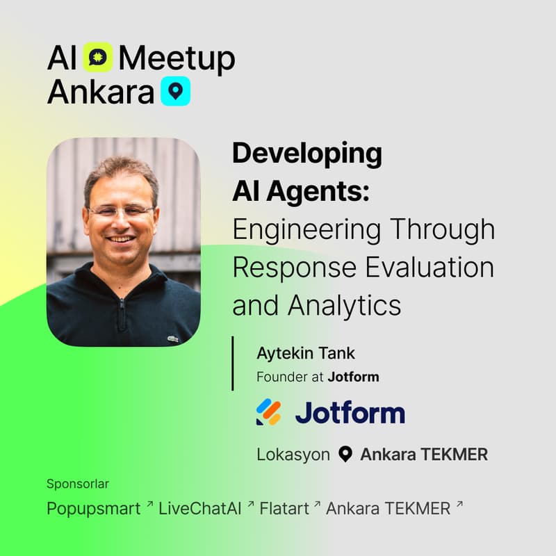Cover Image for AI Meetup #6: Aytekin Tank – Founder & CEO, Jotform