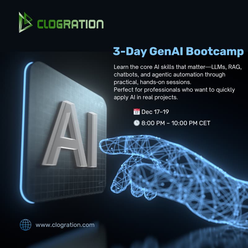 Cover Image for 3 Day GenAI Bootcamp (Live, Hands-On Training)