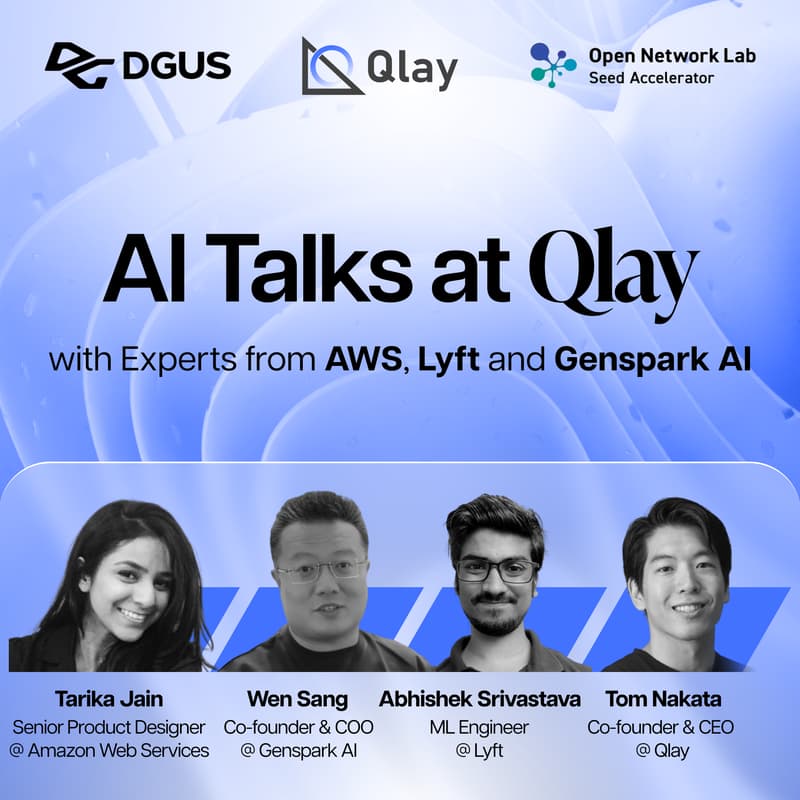 Cover Image for AI Talks at Qlay with Experts from AWS, Lyft and Genspark AI