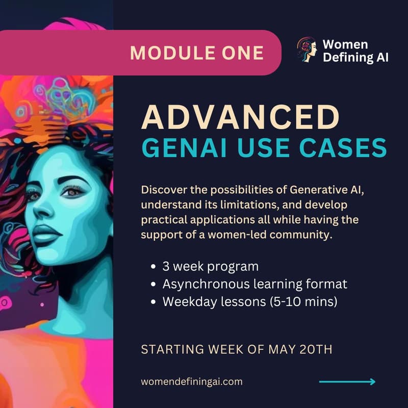 Cover Image for WDAI Course: GenAI projects "advanced use cases" program kick-off!
