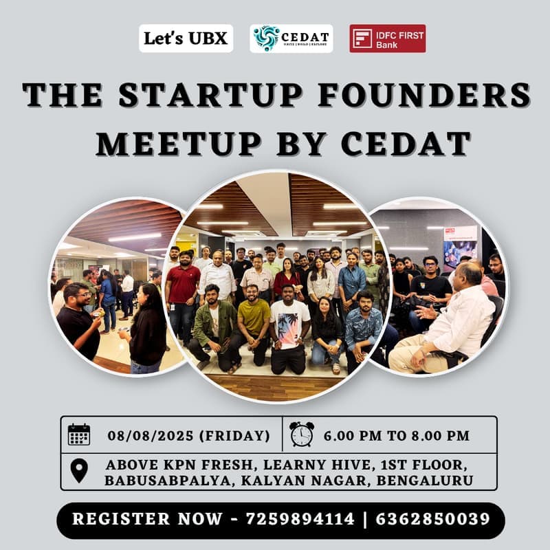 Cover Image for THE STARTUP FOUNDERS MEETUP BY CEDAT