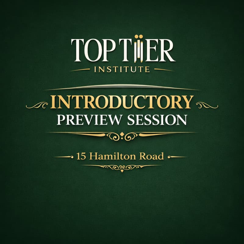 Cover Image for Top Tier Institute: Introductory Preview Session