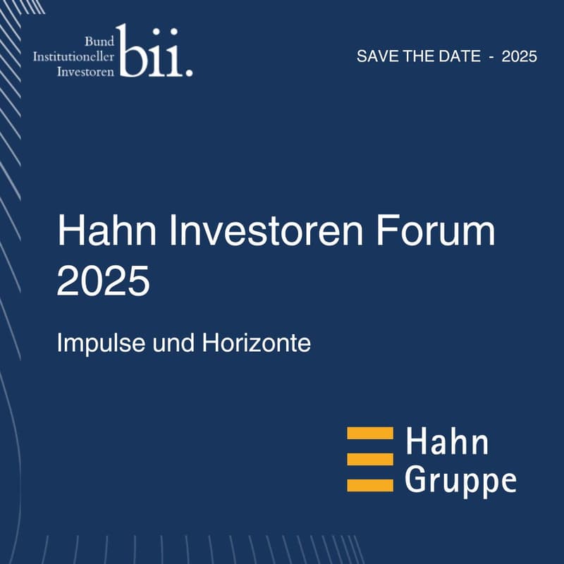 Cover Image for bii. / Hahn Investoren Forum 2025 – Impulse und Horizonte in FRANKFURT