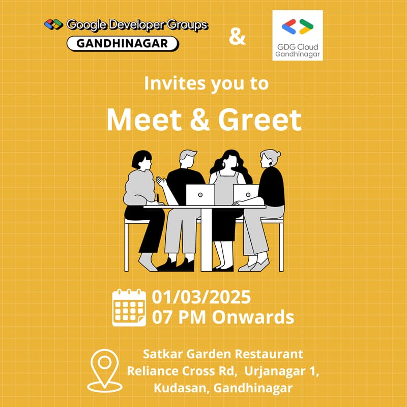 Cover Image for GDG GNR Networking Dinner: Where Tech Meets Conversations and experiences