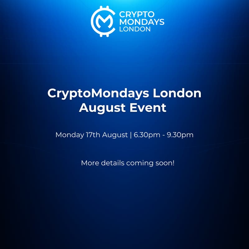 Cover Image for CryptoMondays London August Event