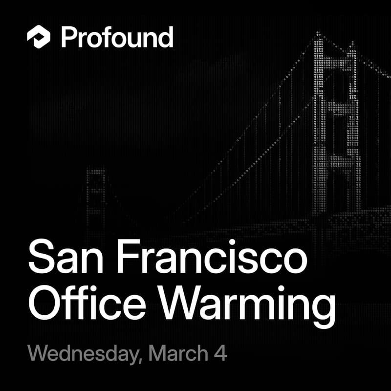 Cover Image for Profound San Francisco Office Warming 🏡