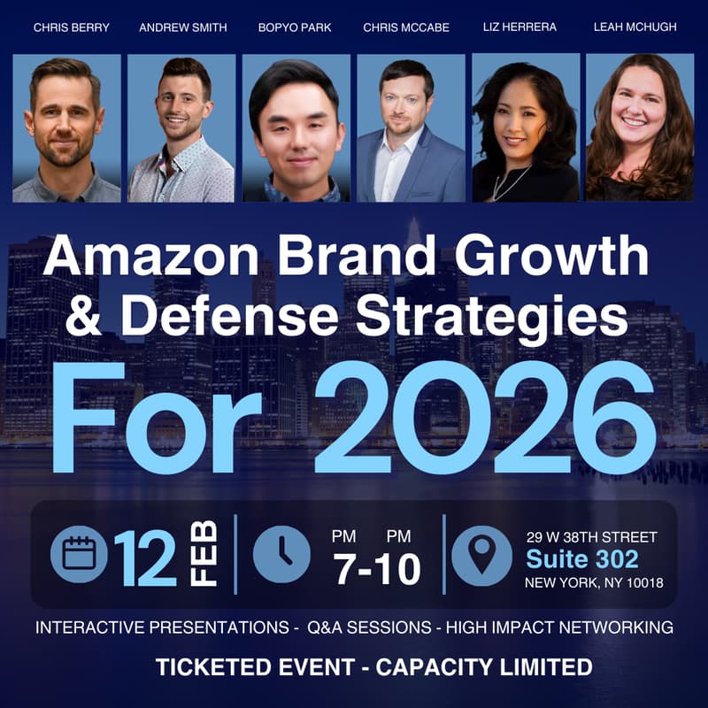 Cover Image for Amazon Brand Growth & Defense Strategies for 2026 (NYC Meetup)
