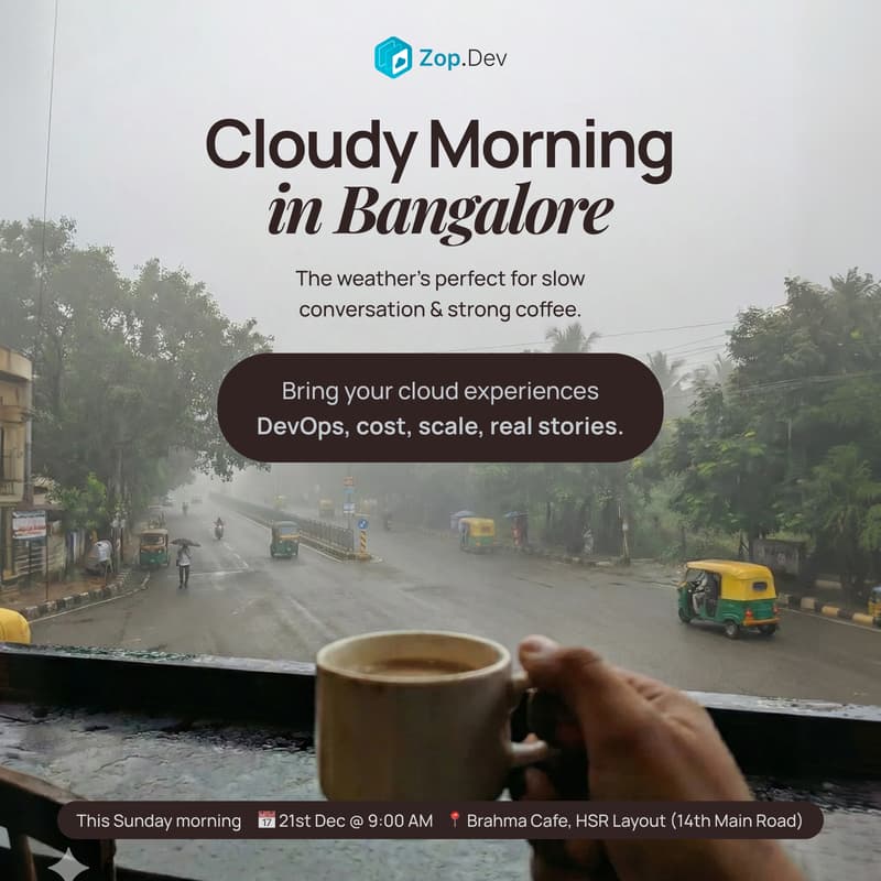Cover Image for Cloudy Morning Meetup - Real Cloud Stories